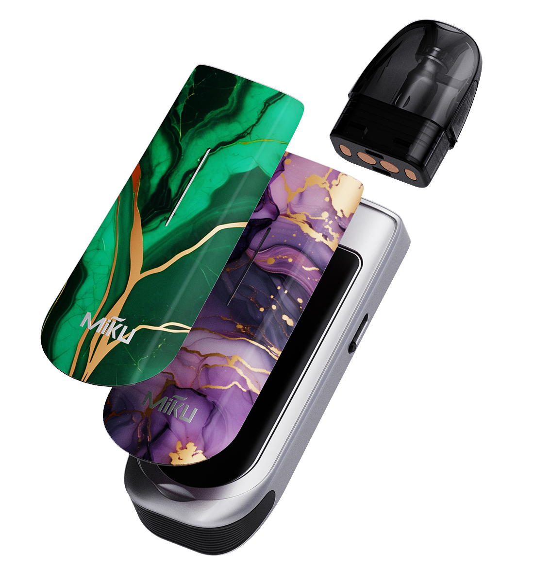 MIKU ECO-F2 refillable pod and device structure