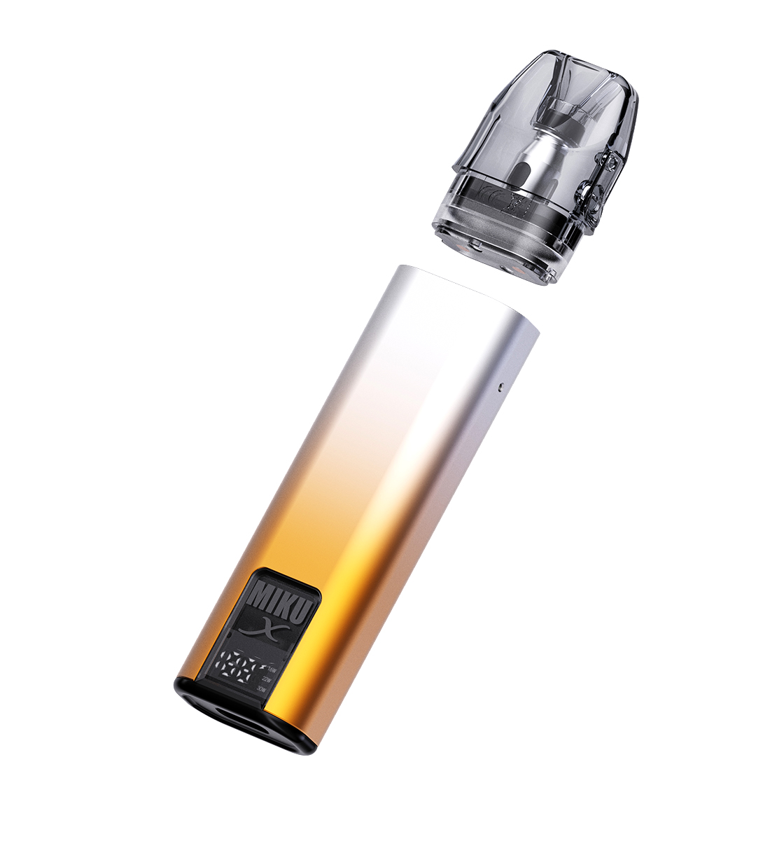 MIKU X PRO device with refillable pod separated
