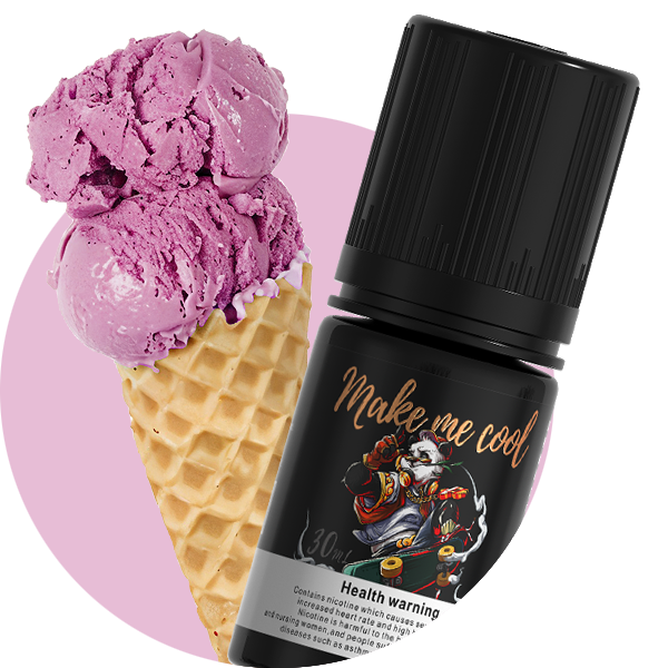 Taro Ice Cream e-liquid bottle with taro ice cream
