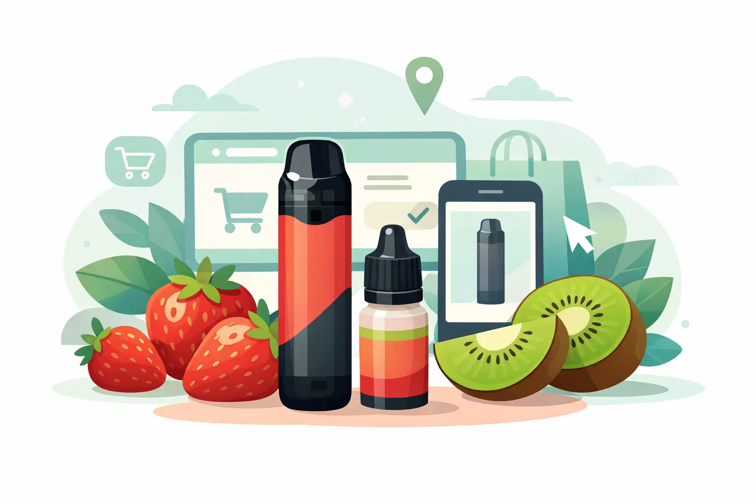 Where to Buy Strawberry Kiwi Nicotine Salt Online